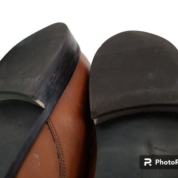 Clarks Dixon Mens 11 M Brown Leather Monk Strap Side Buckle Dress Shoe HTF main image 5